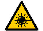 Panneau Danger rayonnement laser - Rigide Triangle 100mm - 4180113