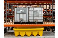 Bac de rétention 1100 L pour Rayonnage avec travées de 2200 mm 