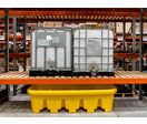 Bac de rétention 1100 L pour Rayonnage avec travées de 2200 mm 