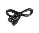Câble d'alimentation 3 têtes Femelle 220V 1m NOIR