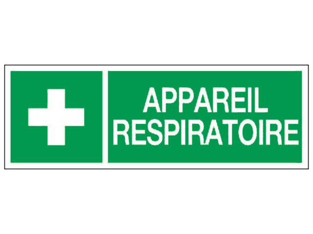 Panneau Appareil respiratoire - Rigide 330x120mm - 4140667