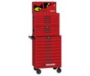 Servante d'atelier rouge 1033 pièces Mega Master set - 16 tiroirs - Qualité professionnelle Teng Tools TKS26R1033T