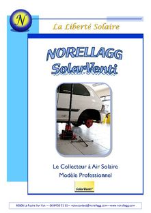 Collecteur à Air Solaire - Modèle Professionnel : Application pour garages...