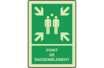 Panneau photoluminescent vertical point rassemblement