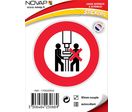 Panneau Une seule personne par machine - Vinyle adhésif Ø80mm - 4230689