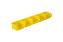Lot de 5 Bacs European 0,3L Jaune avec Barre - 5012031