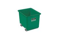 Bac PFV vert 700 litres + fourreaux - Résistant aux huiles, fioul, gasoil, produits chimiques