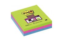 Bloc Note Super Sticky  assortis Ligné Post-it 100 x 100 Lot de 3 Blocs