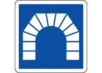 Panneau indication entrée de tunnel C111