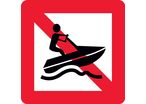 Panneau fluvial interdcition véhicules à moteur A20