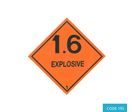 Etiquettes matières dangereuses classe 1 pour explosifs (250x250mm) - CODE 195