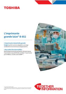 Brochure Imprimante industrielle grande largeur B-852