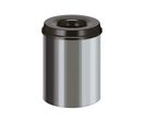 Poubelle anti-feu en inox