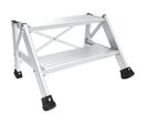 Tubesca-Comabi - Marchepied Stepium 2 marches Aluminium - Usage intensif - Charge 150kg - Hauteur accès 2.39m