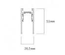 Rail Magnetique en Saillie 48V - 2 m / Blanc