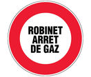 Panneau Robinet arret gaz - Rigide Ø300mm - 4060880