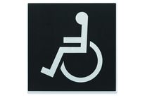 Plaque de porte Handicapés - Europe design 200x200mm - 4280127