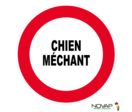 Panneau Chien méchant - Novap