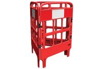 Barrière de protection polyéthylène 3 portes rouge