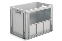 Caisse plastique 600x400 mm avec ouverture latérale