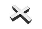 Connecteur 15W pour Luminaire Suspendu Interconnectable en X - Noir