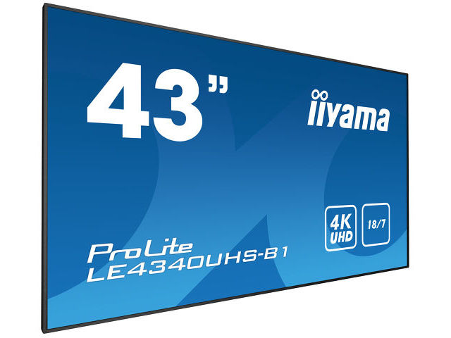 Moniteur professionnel pour l’affichage dynamique  du 43