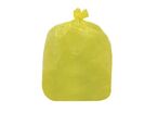 Sac-poubelle HDPE Jaune 168L - 35 microns - Recyclable - 120x90cm
