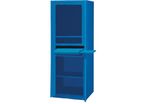Sofame - Armoire Informatique d'Atelier Bleue - 650x550x1750mm - 300kg Charge Max - 6 Prises Électriques - Éco-responsable