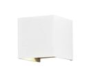 Applique Murale Design LED 12W IP54 Carré - Blanc Neutre 4000K - 5500K / Noir