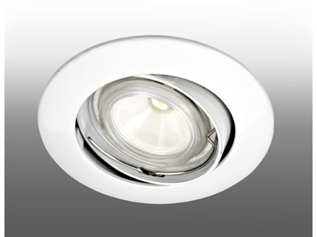 GALAXY Spot Nickel BROSSE avec LED 4 GU10 teinte chaude ARIC4849