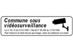 Panneau commune sous vidéosurveillance