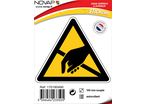 Panneau Danger Electrostatique ESD - adhésif Triangle 100mm - 4233505