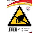Panneau Danger Electrostatique ESD - adhésif Triangle 100mm - 4233505
