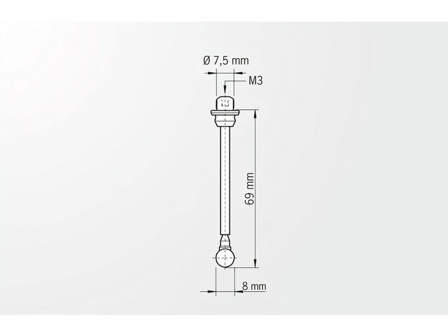 Touche de palpage longue pour palpeur 3D | 80.363.00