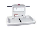 Rubbermaid - Table à langer pliable horizontale - Gris - Charge max 15 kg - Polypropylène - Idéal pour bébé