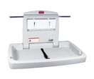 Rubbermaid - Table à langer pliable horizontale - Gris - Charge max 15 kg - Polypropylène - Idéal pour bébé