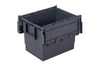 Schoeller Allibert - Bac de transport Integra Gris 64L - Plastique Polypropylène - Gerbable 160kg - Éco-responsable