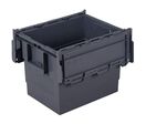 Schoeller Allibert - Bac de transport Integra Gris 64L - Plastique Polypropylène - Gerbable 160kg - Éco-responsable