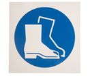 200x200mm Pp Wear Safety Footwear Sign