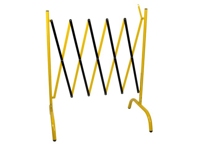 Barrière de chantier extensible droite - Jaune/Noir - 8000240