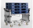 Chariot à plateau ergonomique avec Volets Anti-chute (VAC) 800 x 1200