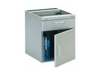 Caisson métallique pour poste de travail TP et TPH avec 1 tiroir et 1 porte
