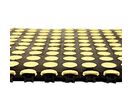 Wattelez - Dalle Antifatigue Milieu Sec Pastilles Jaunes - 50x50cm - Caoutchouc - Usage Très Intensif