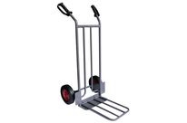 Manutan Expert - Diable Acier 250kg - Roues Caoutchouc Plein Ø250mm - Charge Lourde - Robuste et Durable