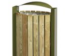 Corbeille publique Arkea bois 60 L