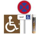 Pack signalisation place de parking handicapé