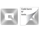 Etiquettes antivol, discrètes et faciles à poser Radio Fréquence