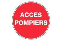 Panneau Accès pompiers - Rigide Ø300mm - 4034782