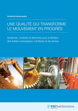 Filtres et éléments filtrants hydrauliques