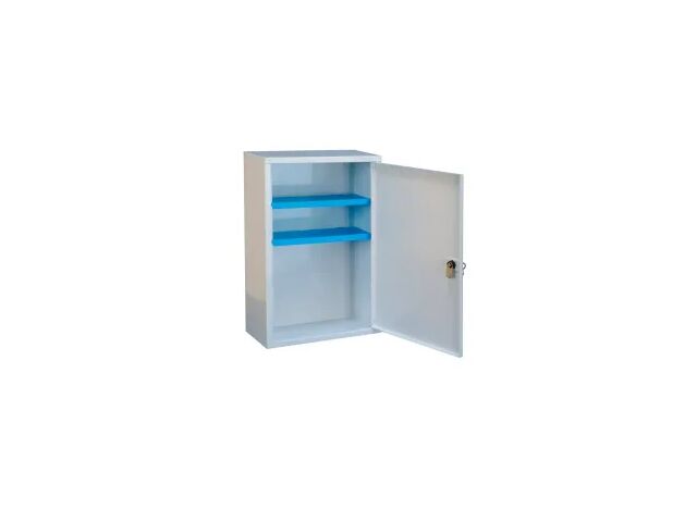 Armoire à pharmacie 1 porte en tôle vide petit modèle